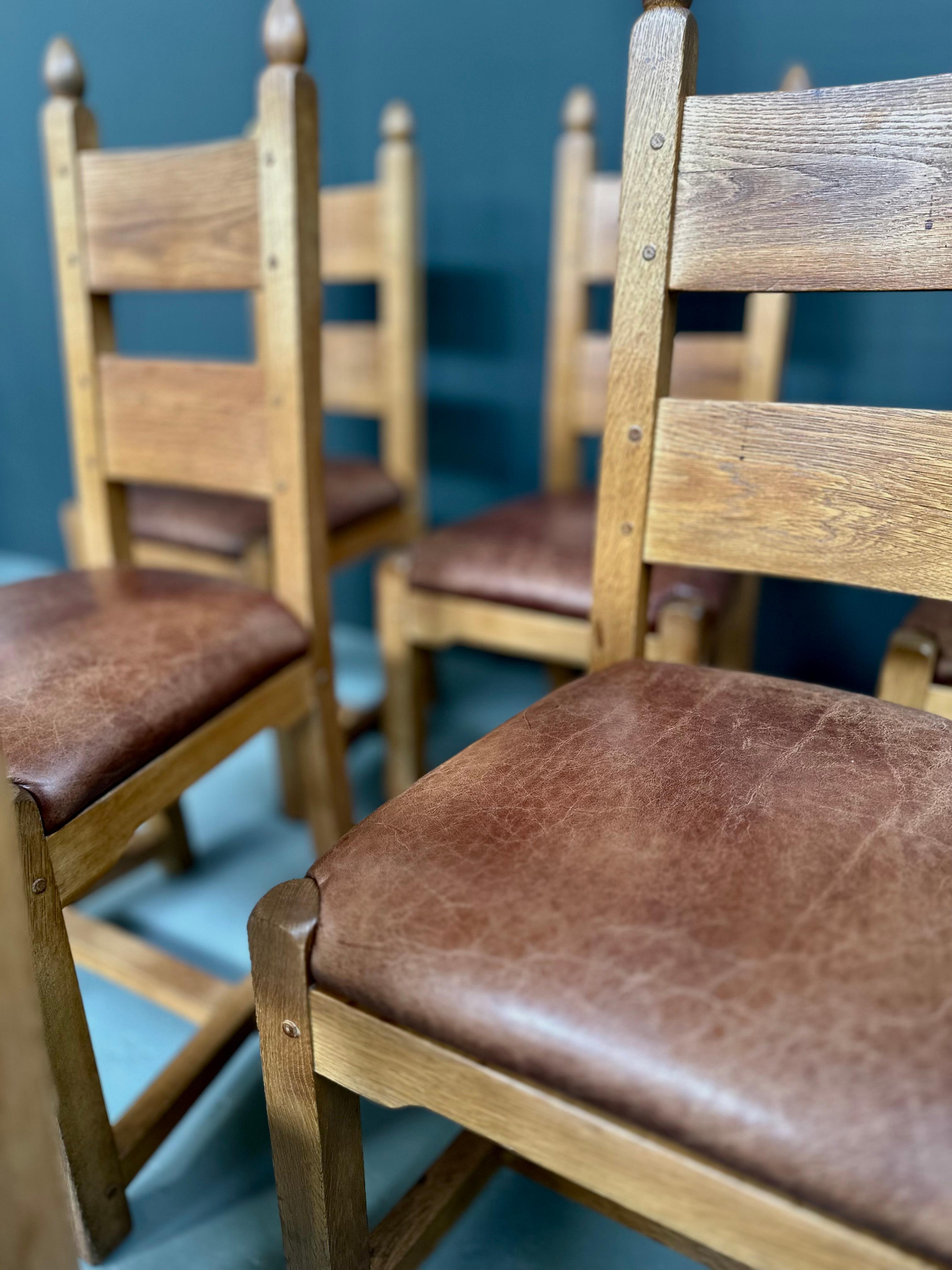Vintage brutalist dining chairs, 1960s In Good Condition For Sale In Leuven, Vlaams Gewest