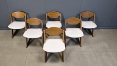 Vintage brutalistische Esszimmerstühle, 6er-Set, 1960er-Jahre