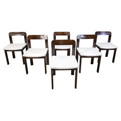 Vintage brutalistische Esszimmerstühle, 6er-Set, 1960er-Jahre