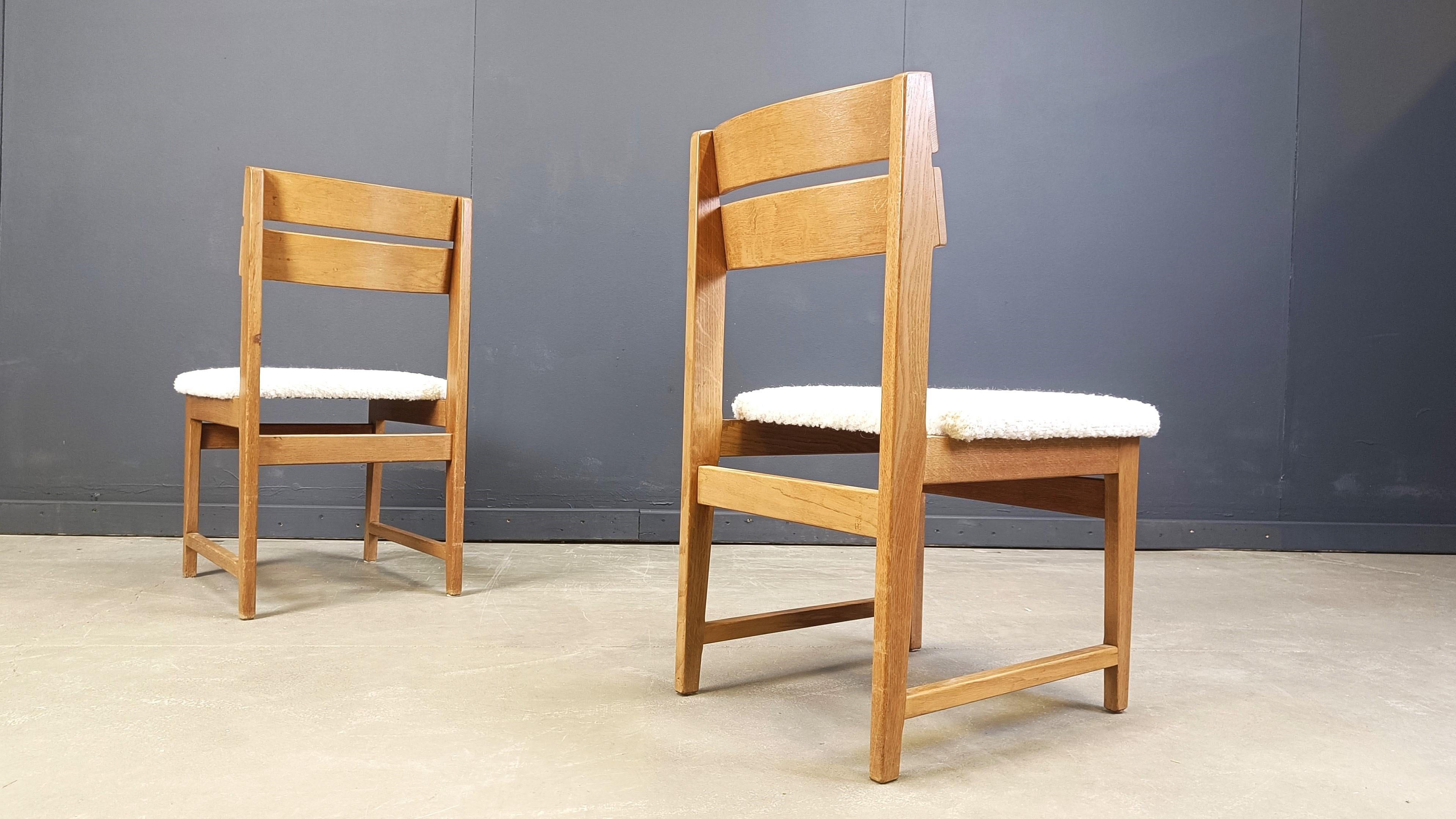 Esszimmerstühle im brutalistischen Stil, 6er-Set, 1970er-Jahre im Angebot 3