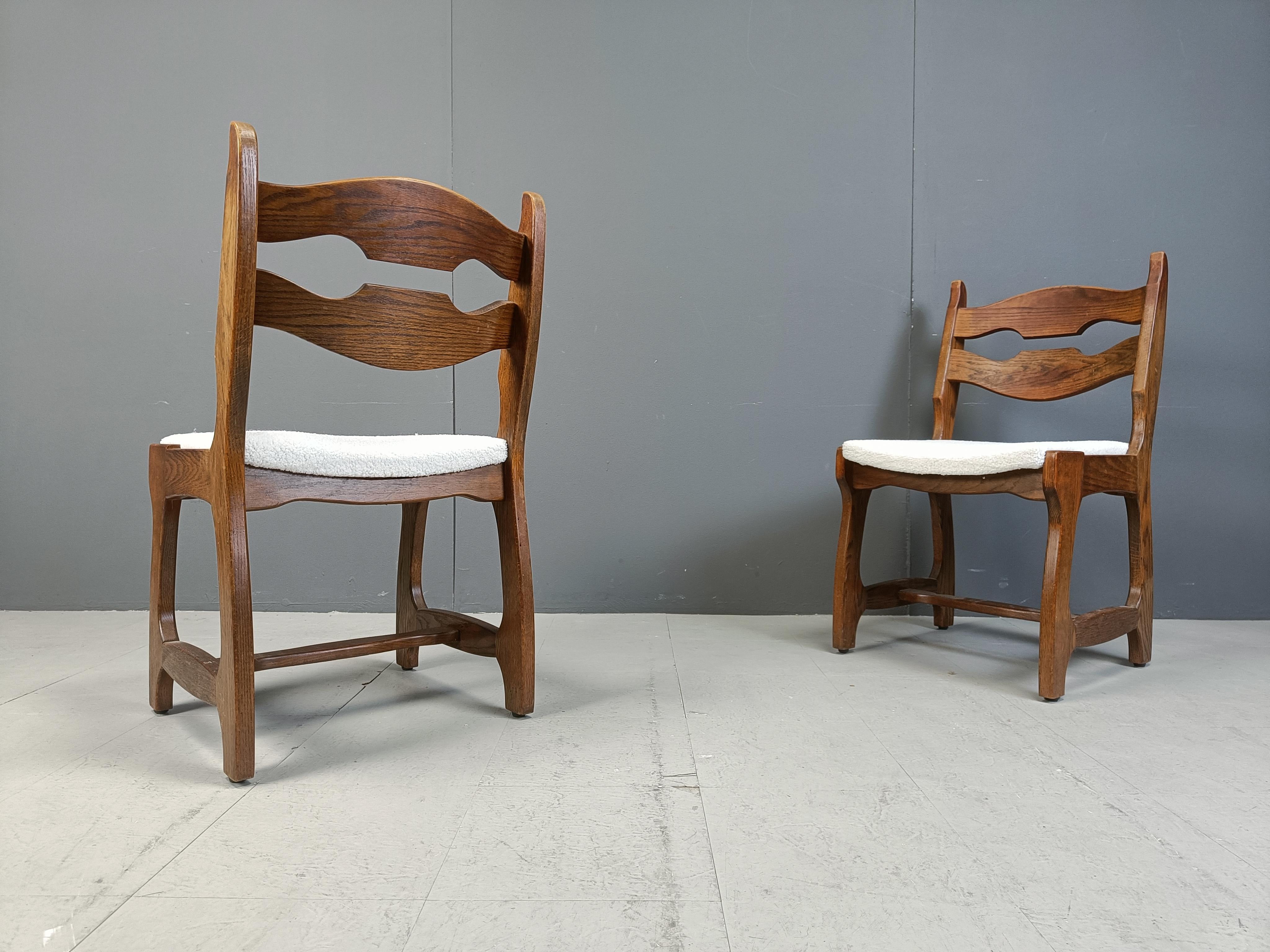 Esszimmerstühle im brutalistischen Stil, 6er-Set, 1970er-Jahre (Brutalismus) im Angebot
