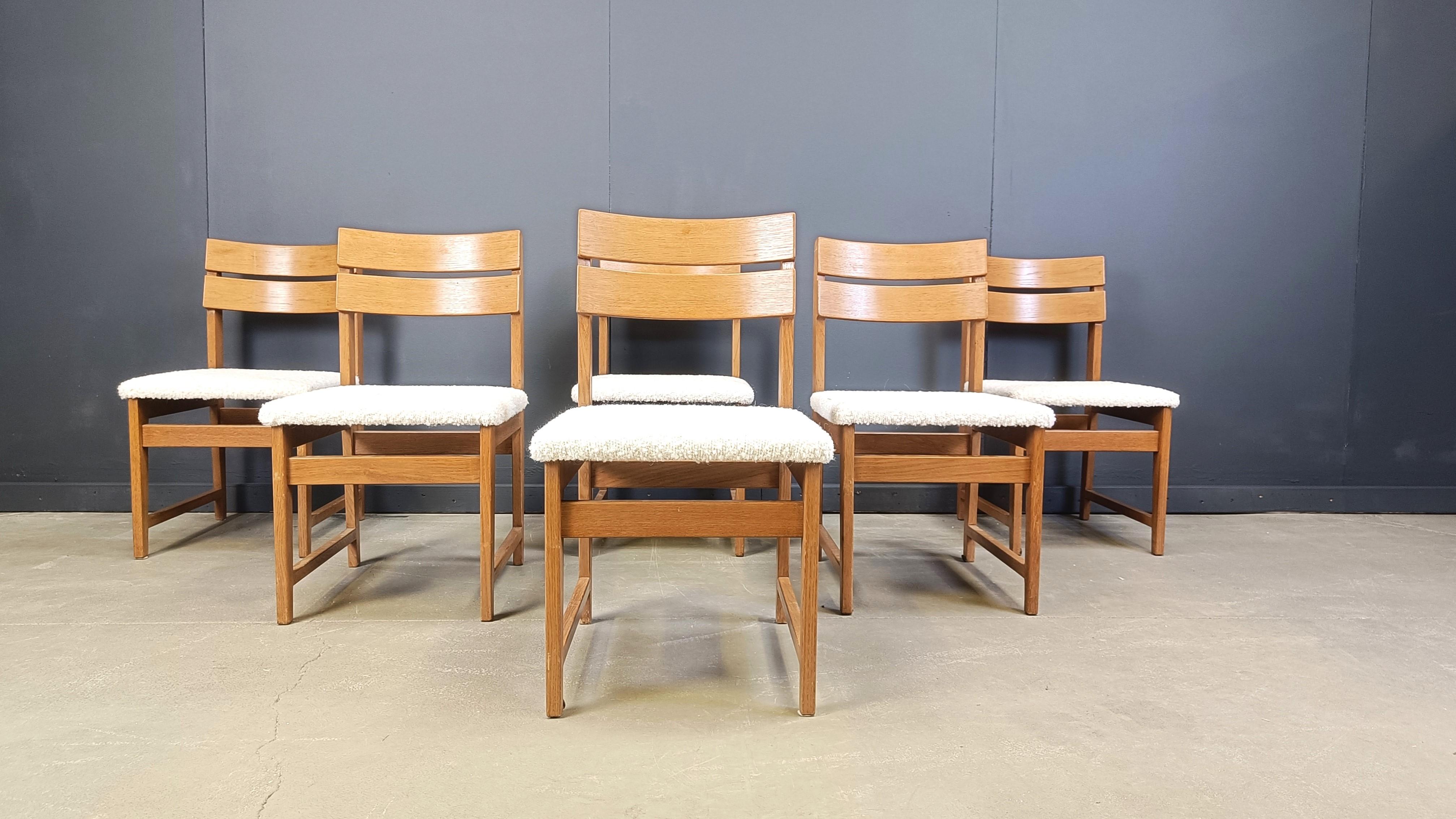 Esszimmerstühle im brutalistischen Stil, 6er-Set, 1970er-Jahre (Deutsch) im Angebot