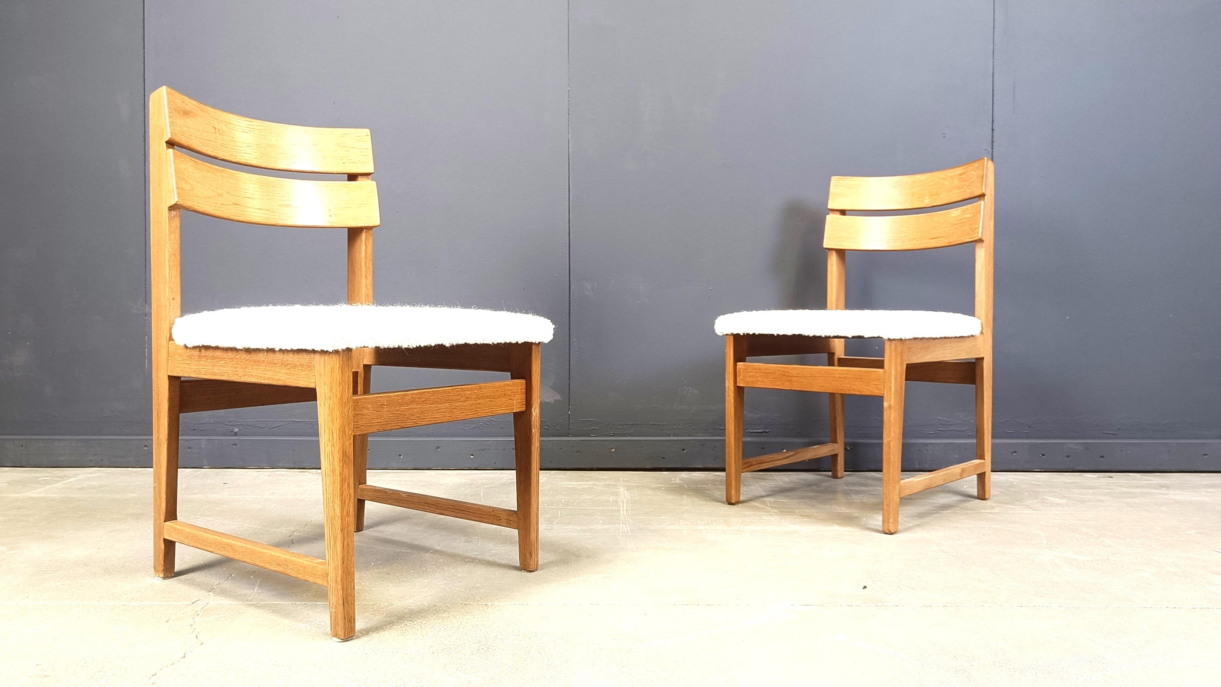 Esszimmerstühle im brutalistischen Stil, 6er-Set, 1970er-Jahre im Angebot 1
