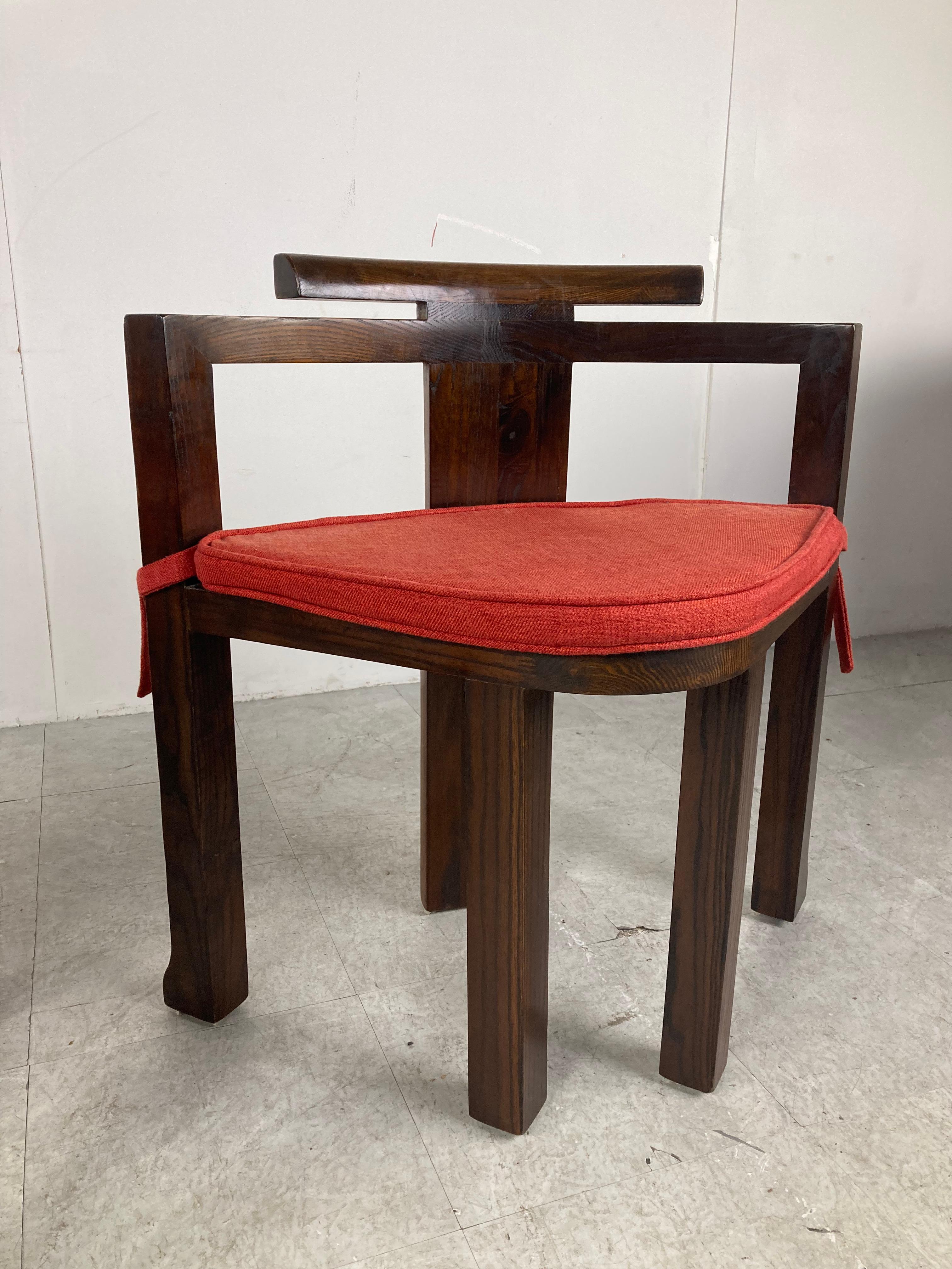 Vintage Brutalist Extendable Dining Table and Chairs, 1970s 10