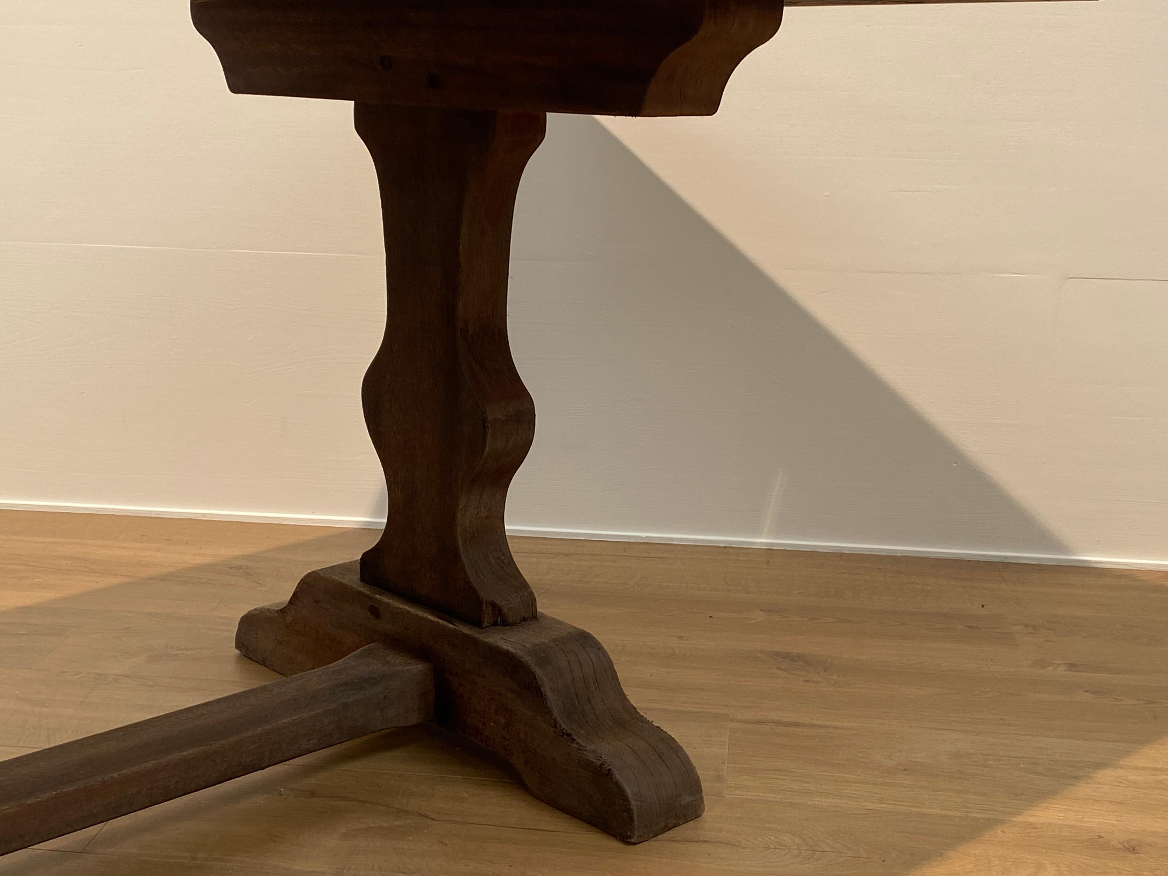Vintage, Brutalist Farmers Dining Table For Sale 5