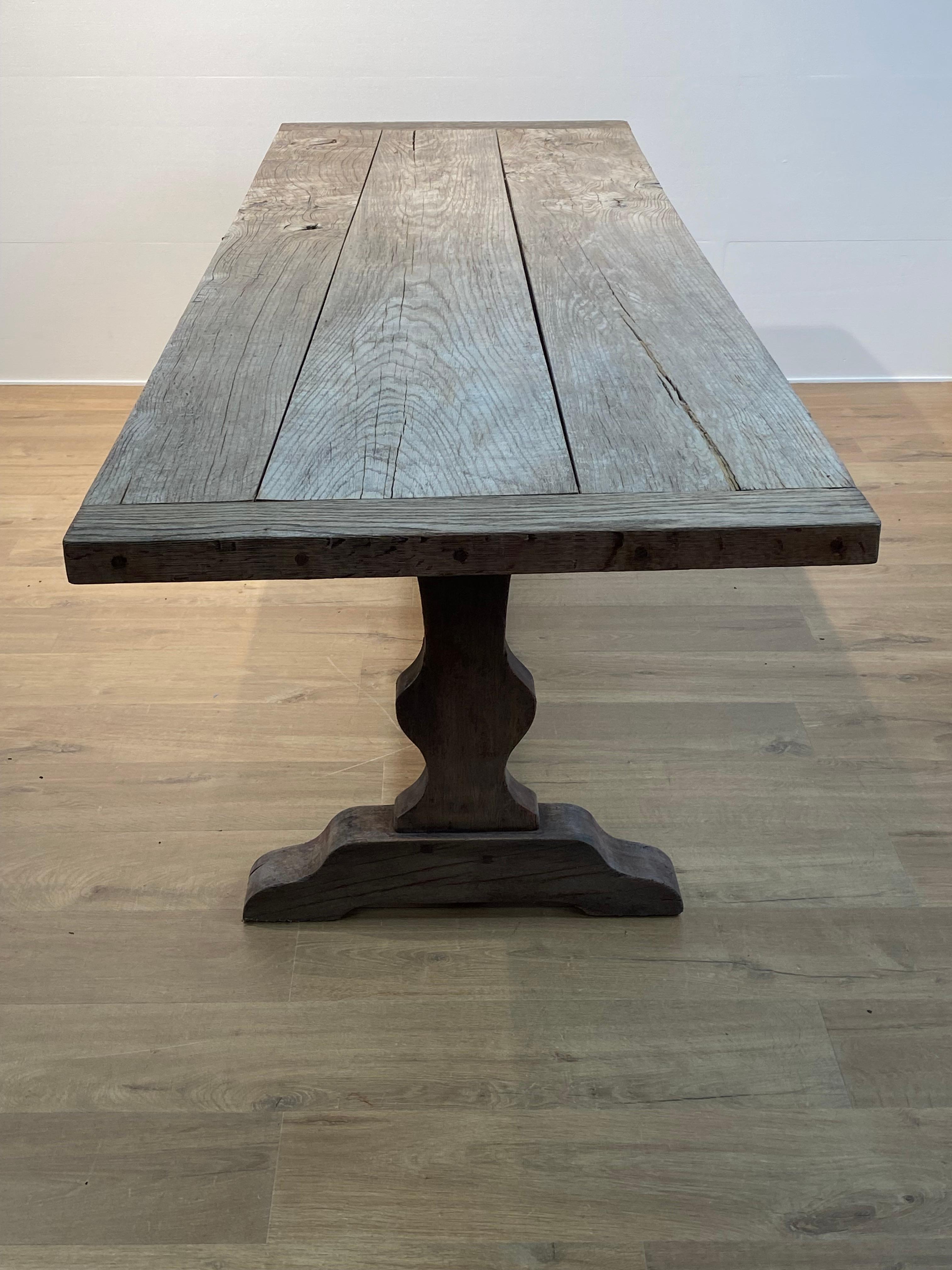 Vintage, Brutalist Farmers Dining Table For Sale 2