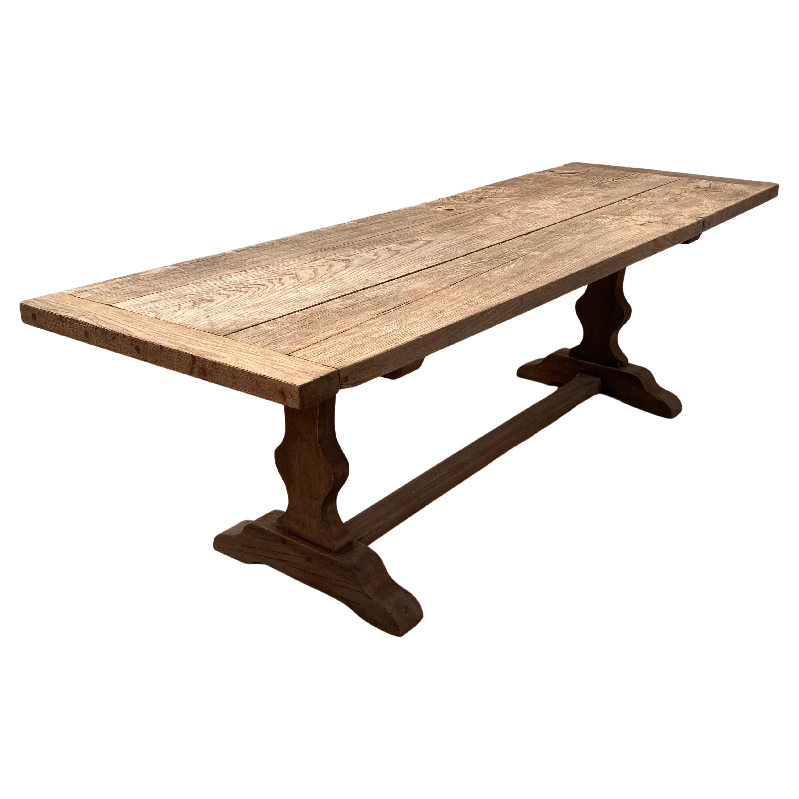 Vintage, Brutalist Farmers Dining Table