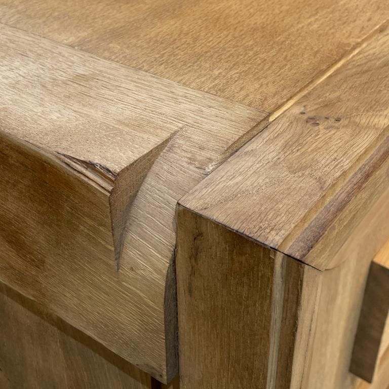 Francese Credenza brutalista d'epoca in Oak francese nello stile di Charles Dudouyt in vendita