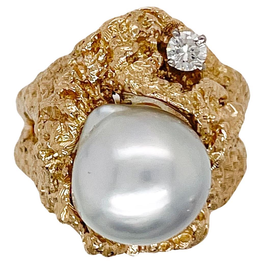 vintage baroque pearl ring