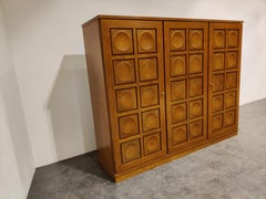 Vintage Brutalist Highboard, 1970s