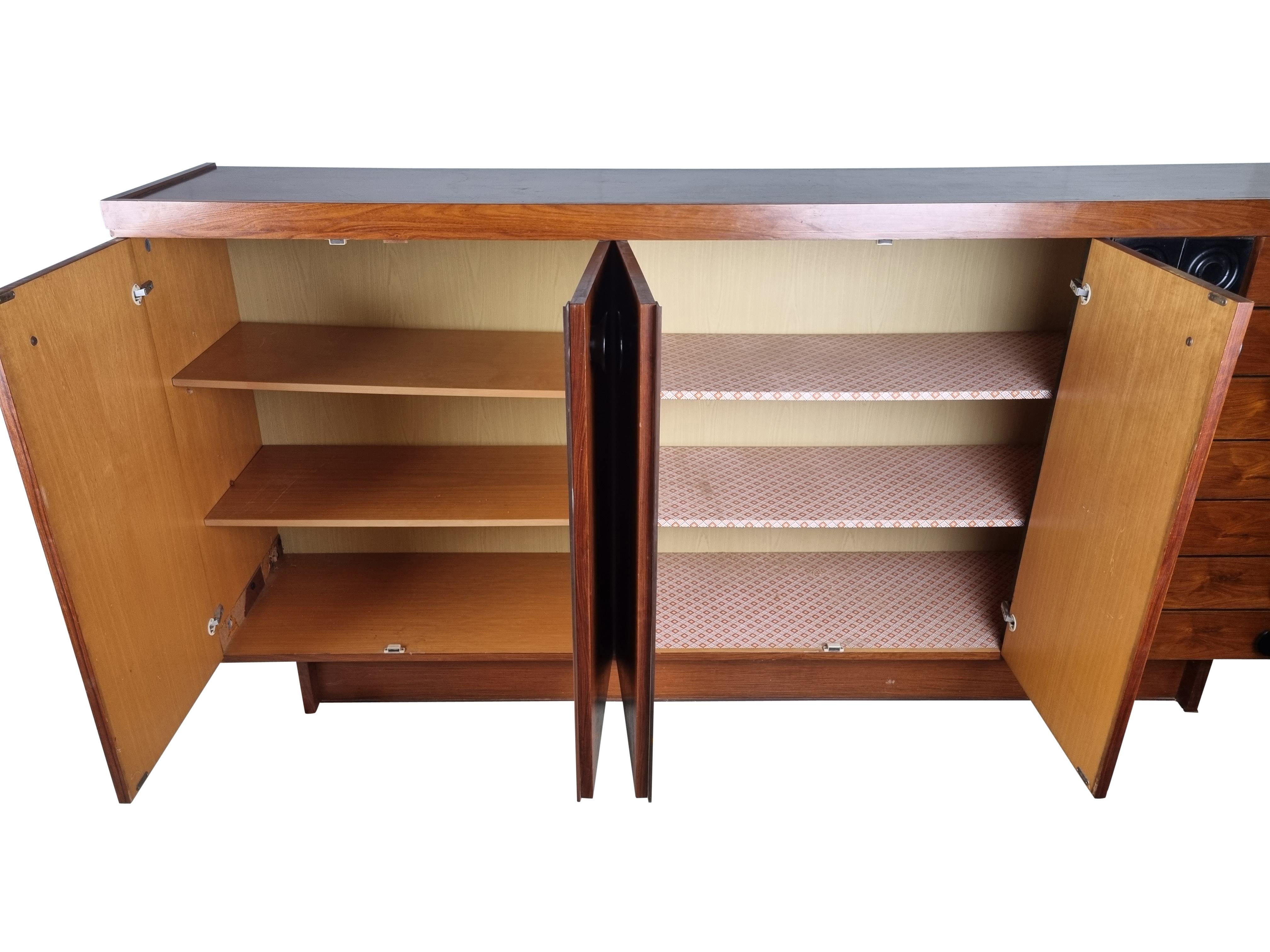 Vintage brutalist highboard, 1970s For Sale 1