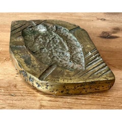 Vintage Brutalist Leaf Ashtray