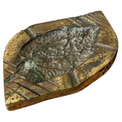 Vintage Brutalist Leaf Ashtray