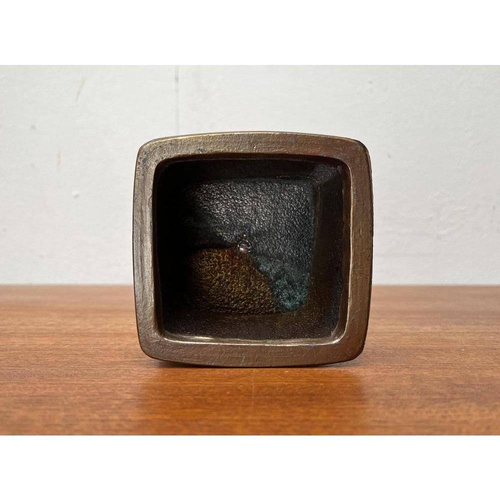 Brutalistischer Metall-Kerzenhalter, 1970er Jahre im Angebot 7