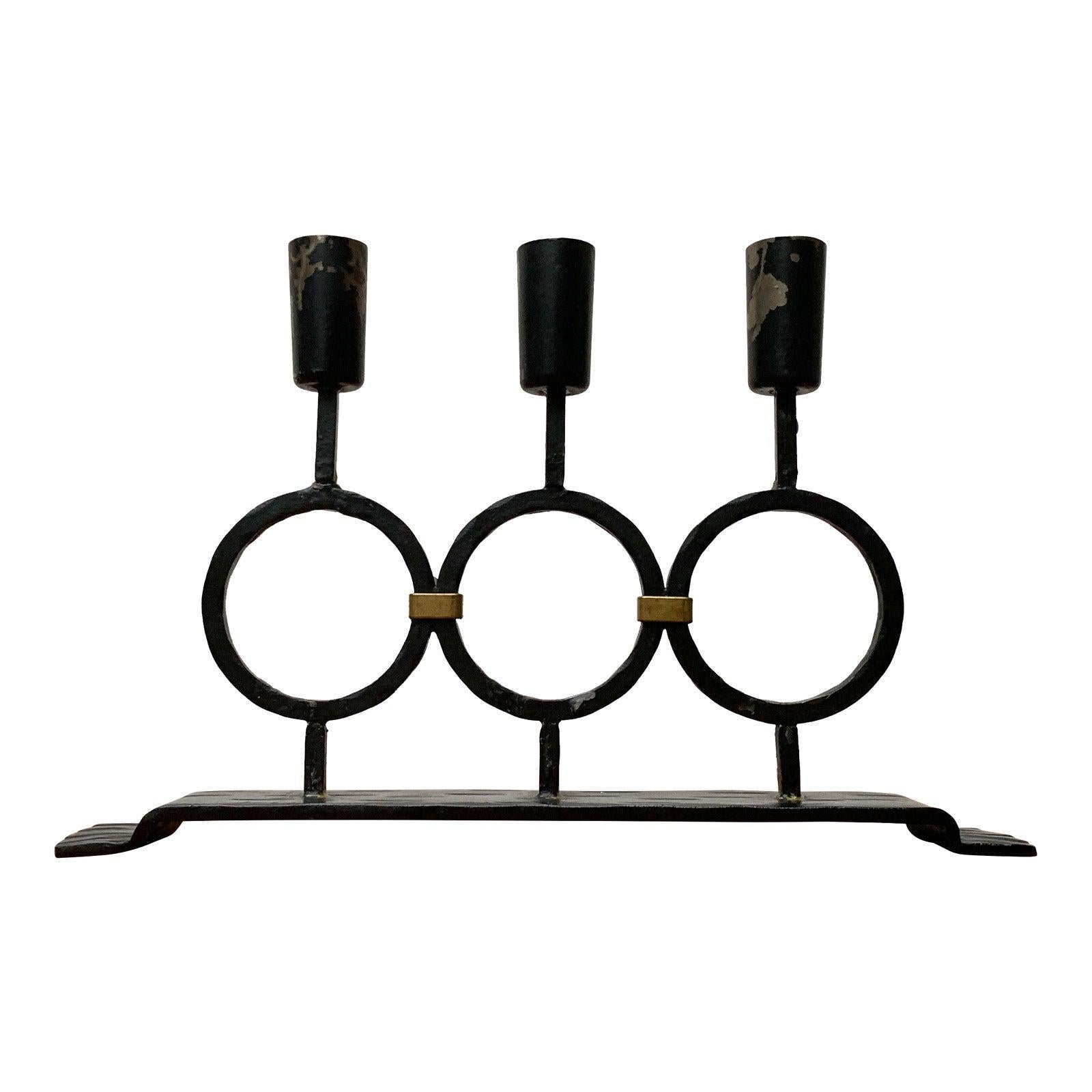 Chandelier brutaliste vintage, 20ème siècle