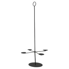 Vintage Brutalist Metal Candleholder