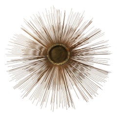 Vintage Brutalist Mid Century Brass Starburst