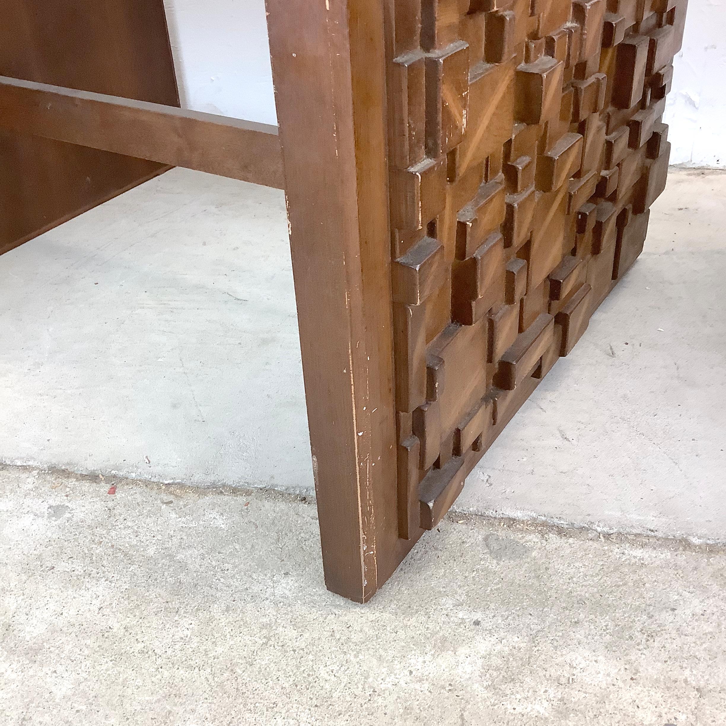 Vintage Brutalist Modern End Tables For Sale 10