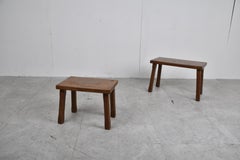 Vintage brutalist nesting tables, 1960s