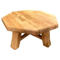 Vintage Brutalist Oak Coffee Table Vintage Brutalist Oak Coffee Table