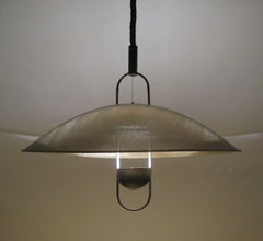Vintage Brutalist Artemide Örni Halloween Macumba Pendant Light Fixture 1970s