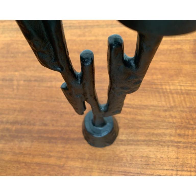 20ième siècle Chandelier sculptural brutaliste vintage, années 1970 en vente