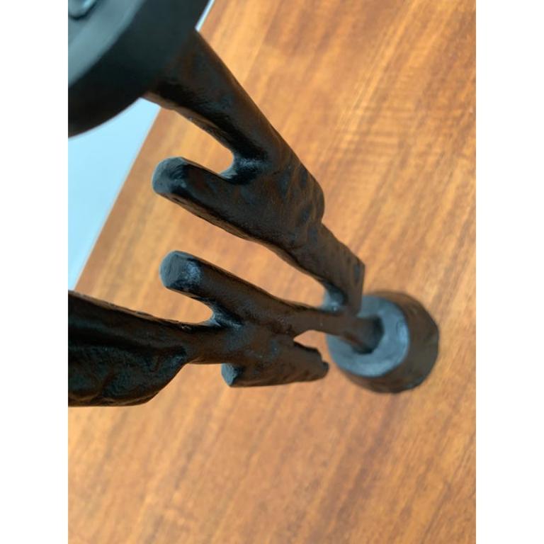 Métal Chandelier sculptural brutaliste vintage, années 1970 en vente