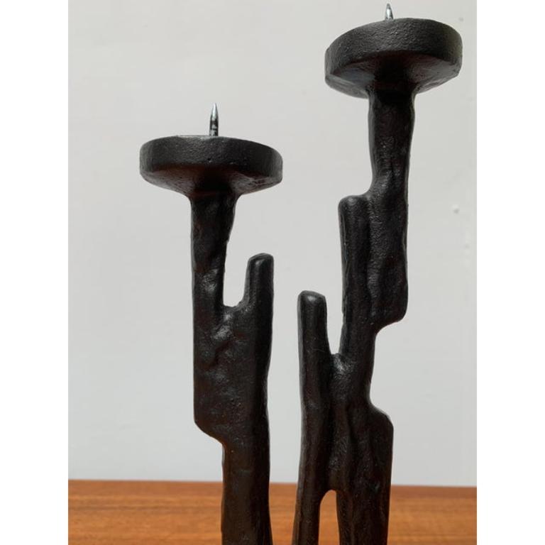 Chandelier sculptural brutaliste vintage, années 1970 en vente 3