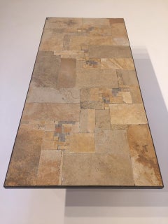 Vintage Brutalist 1970s Coffee Table by Pia Manu