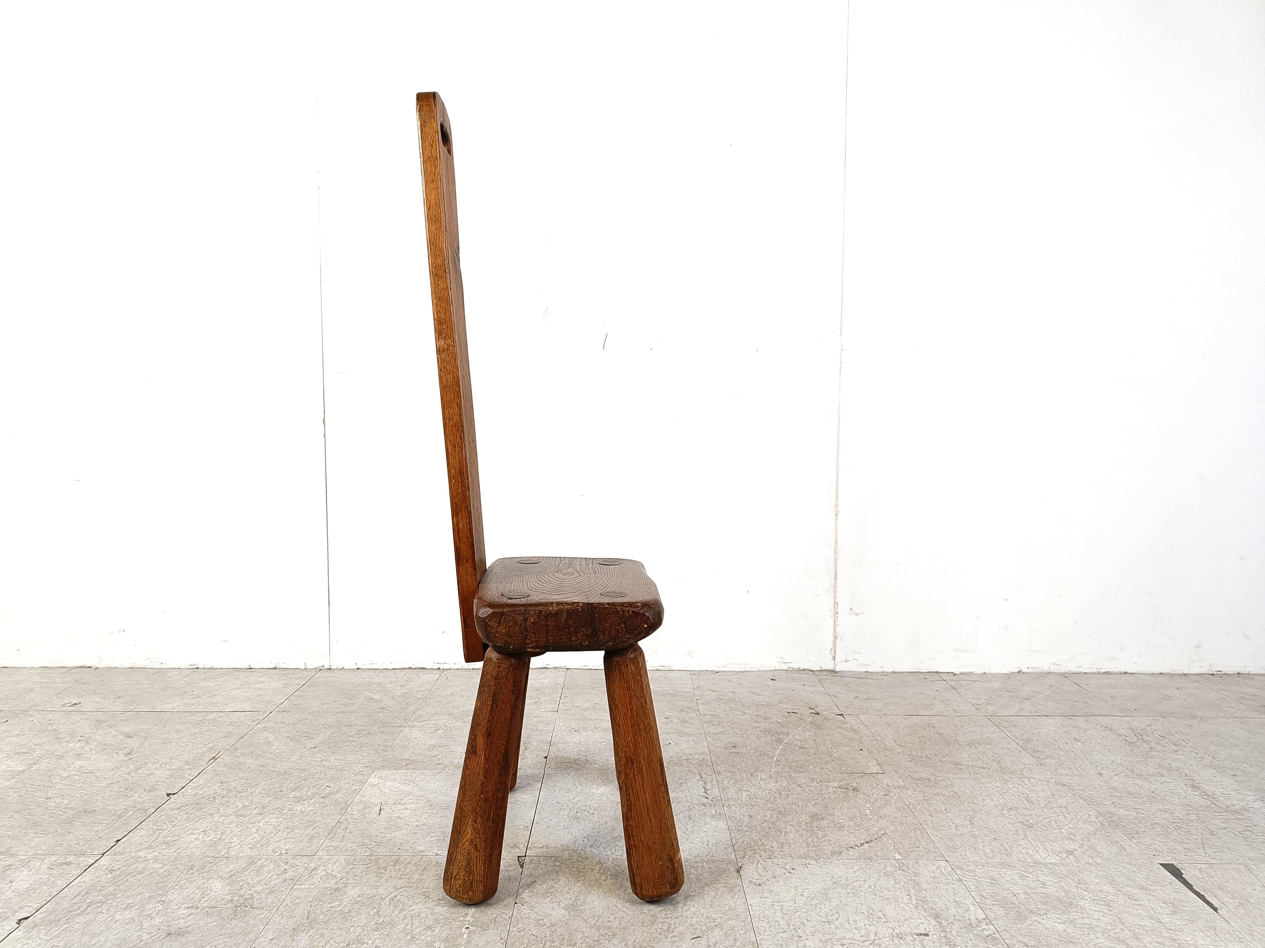 Mid-20th Century Vintage brutalist side chair, 1960s