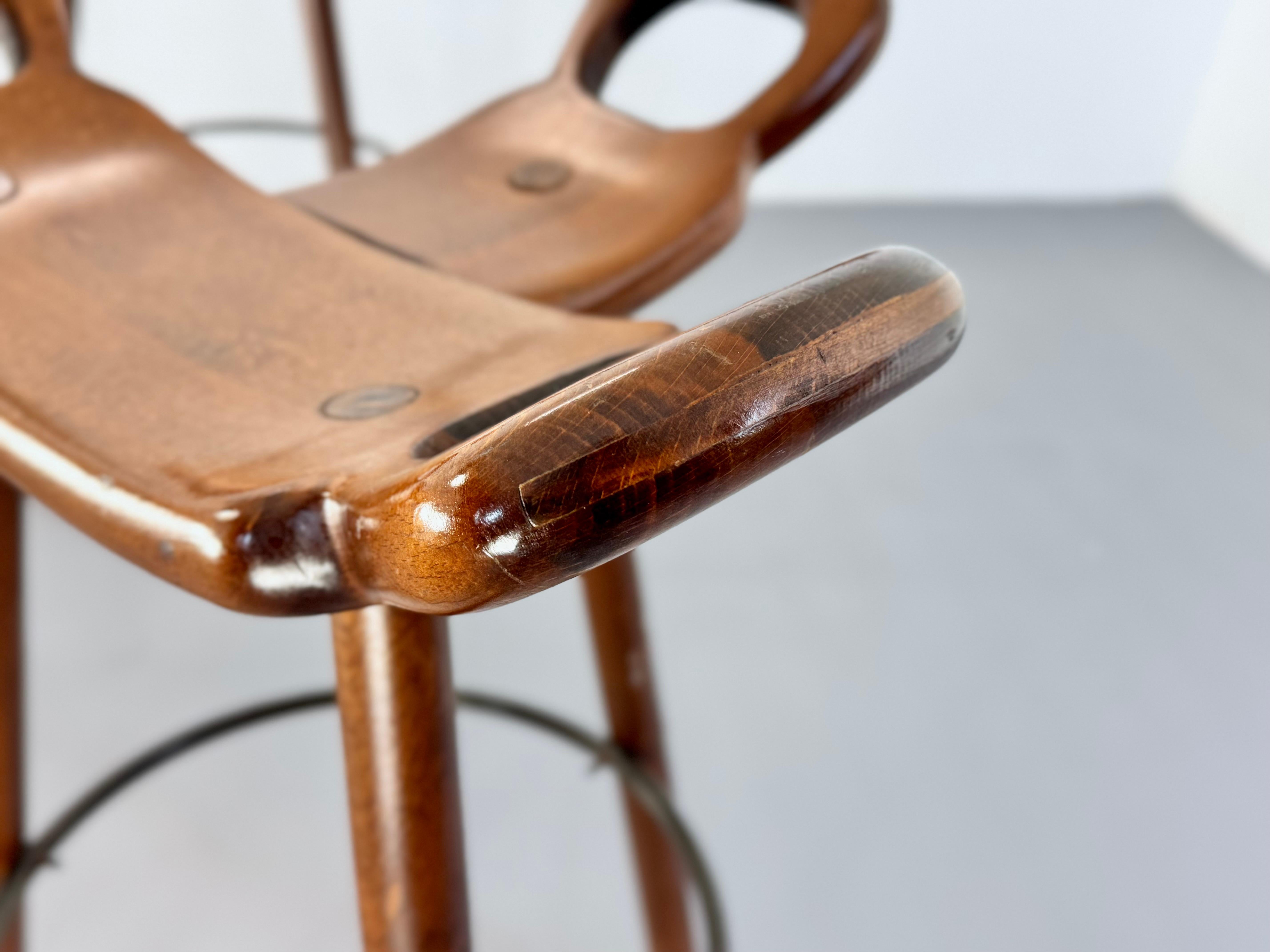 Vintage Brutalist Stool 