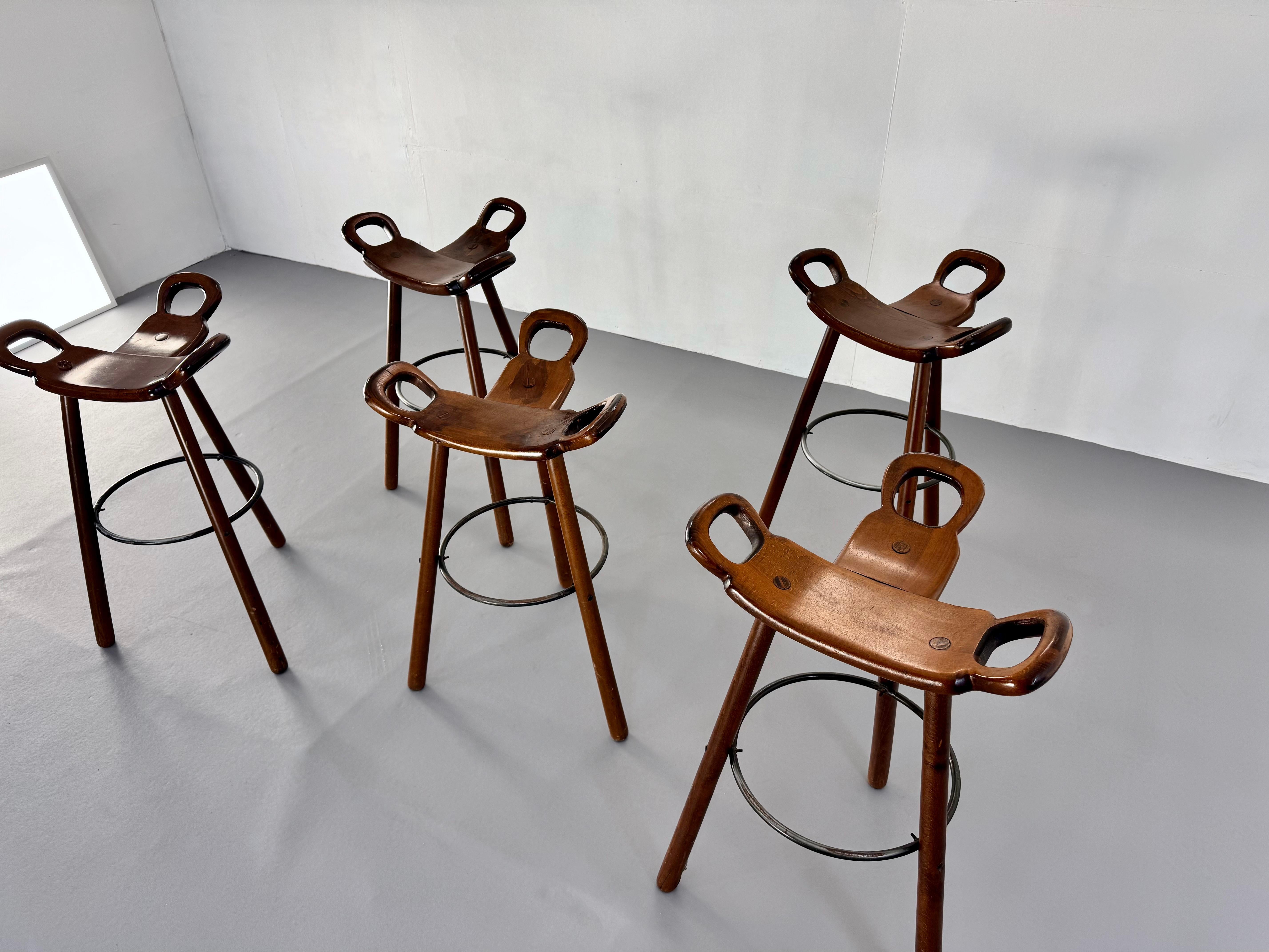 Spanish Vintage Brutalist Stool 
