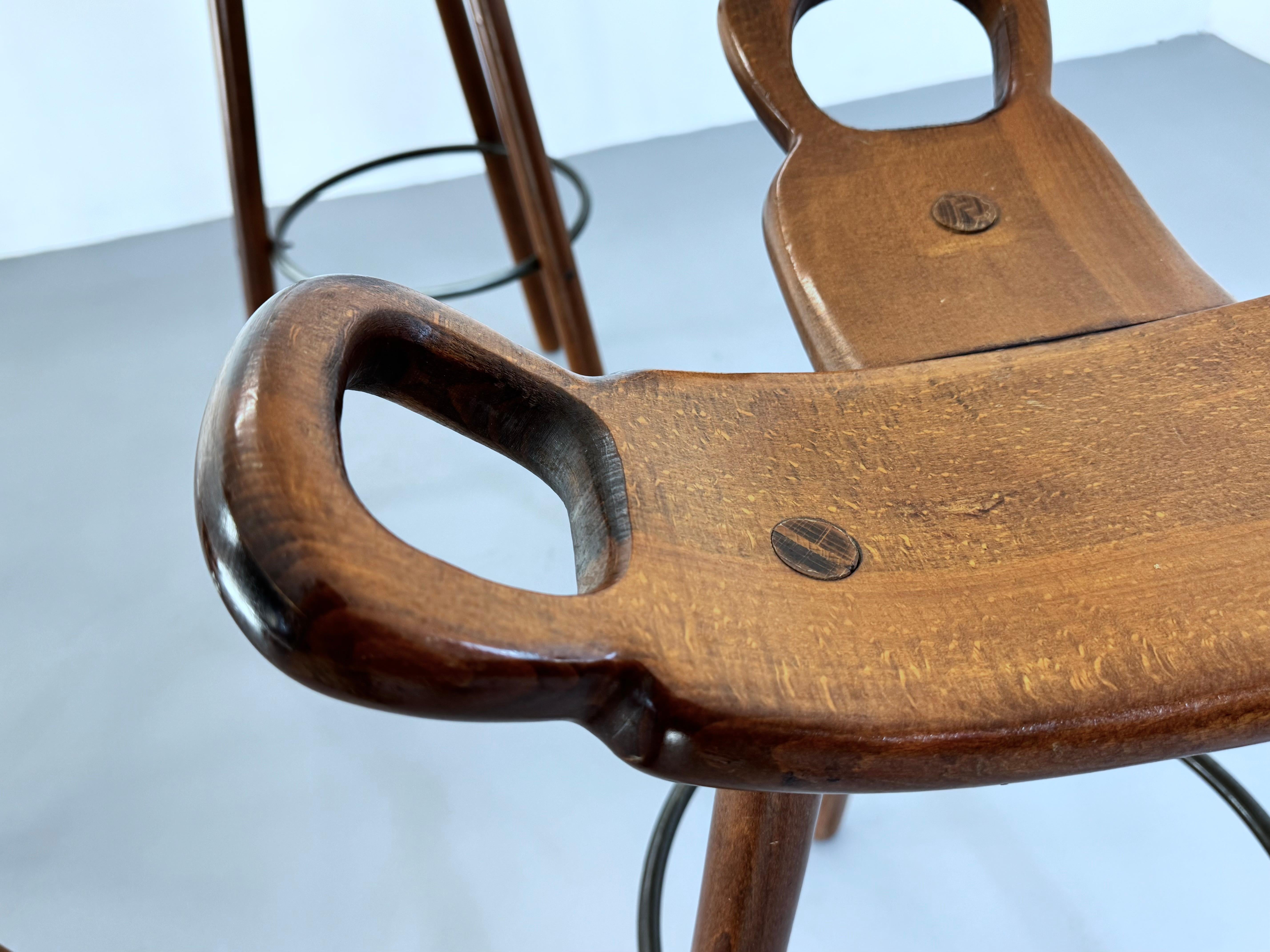 Vintage Brutalist Stool 