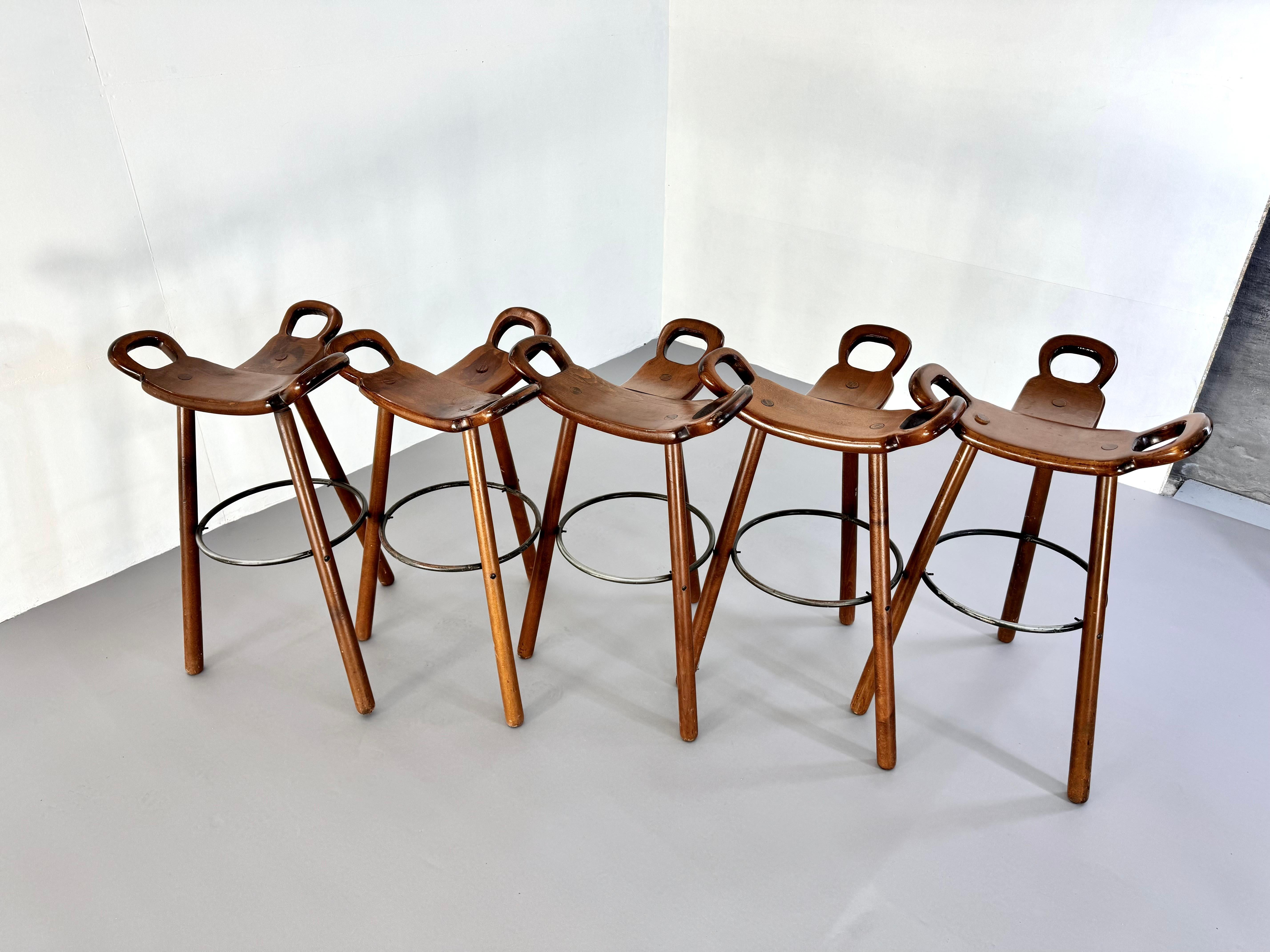 Mid-20th Century Vintage Brutalist Stool 