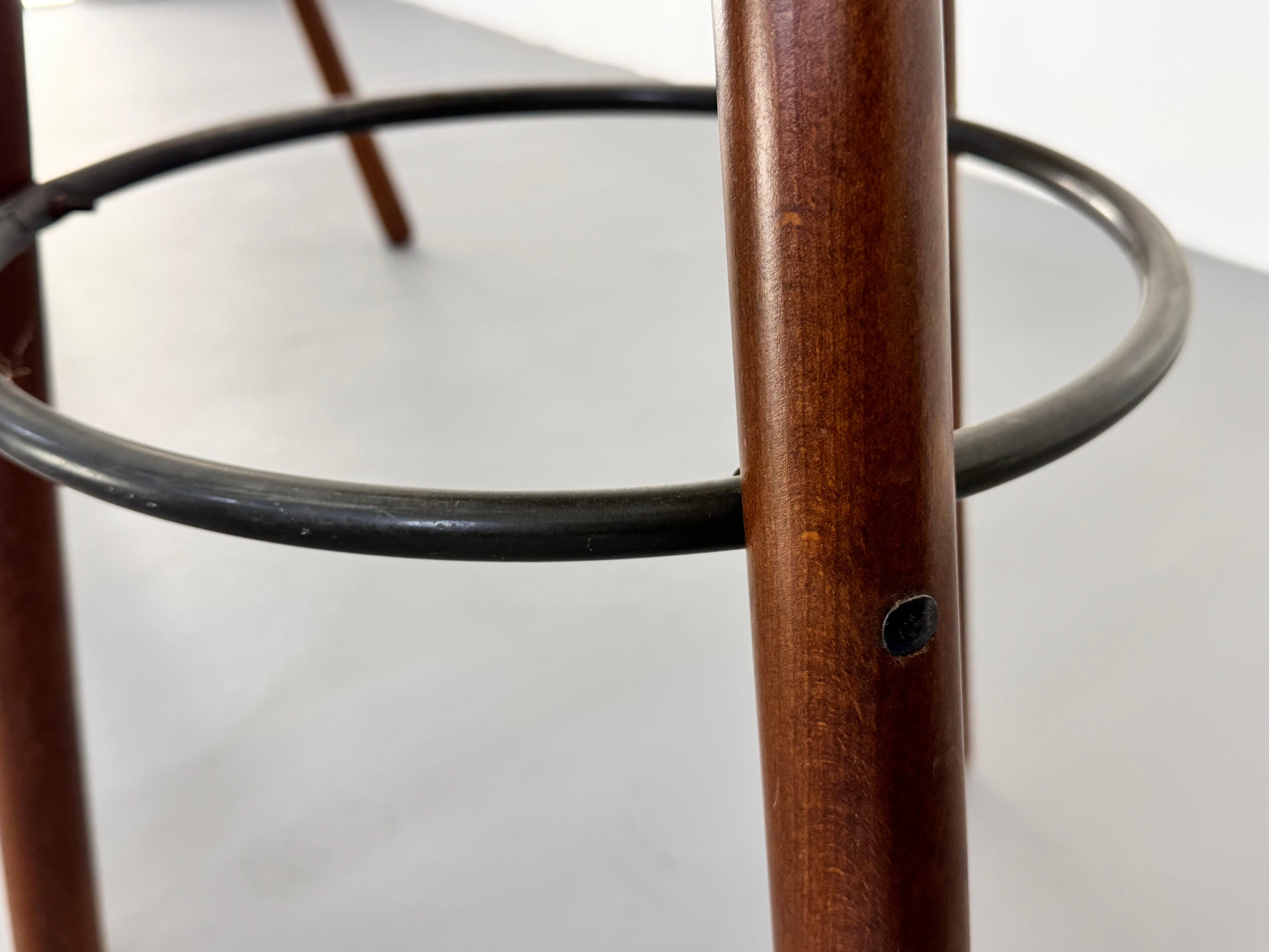 Metal Vintage Brutalist Stool 