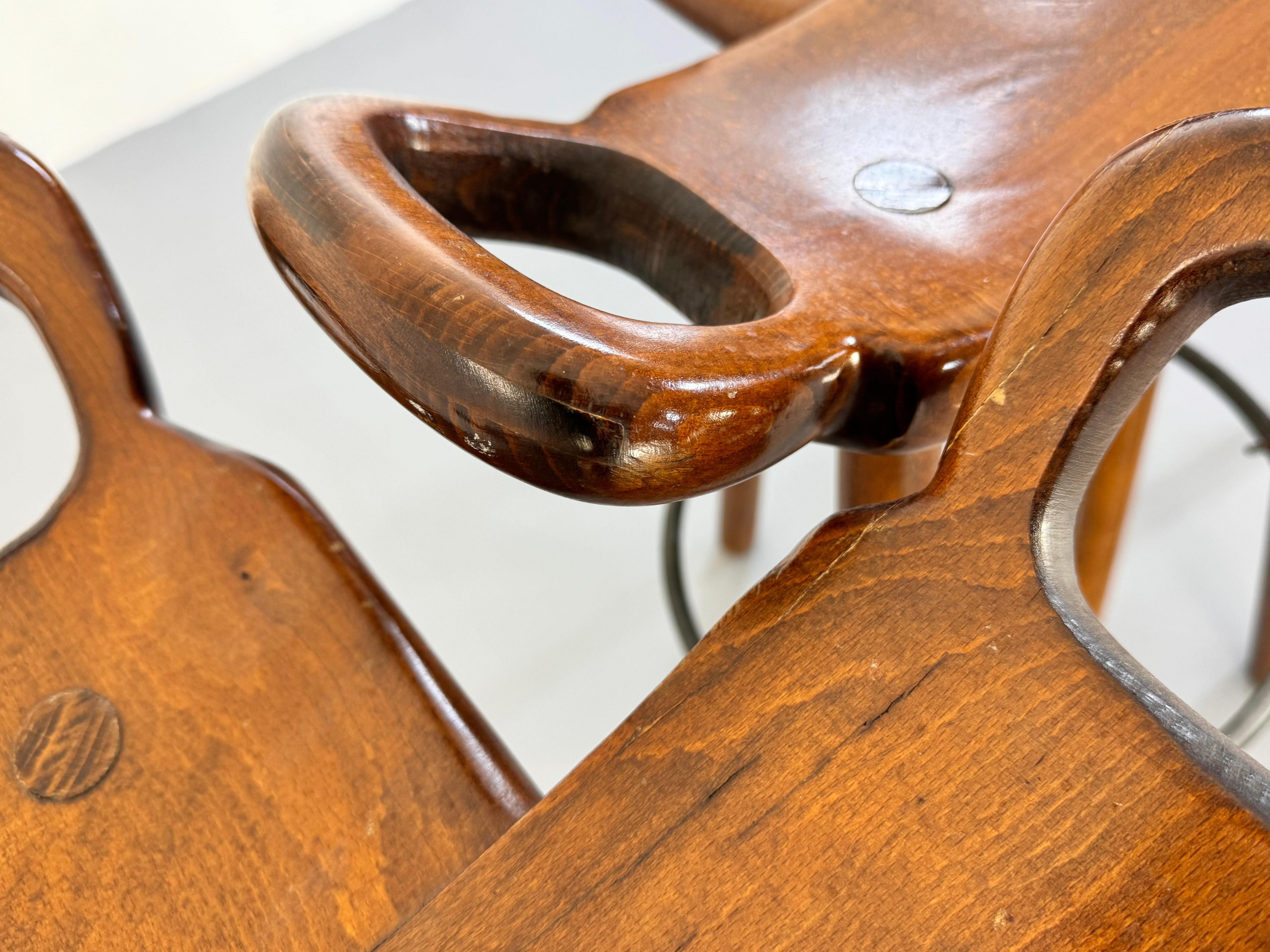 Vintage Brutalist Stool 