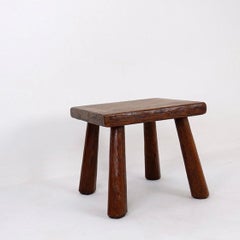Vintage Brutalist Stool or Side table - 1960s