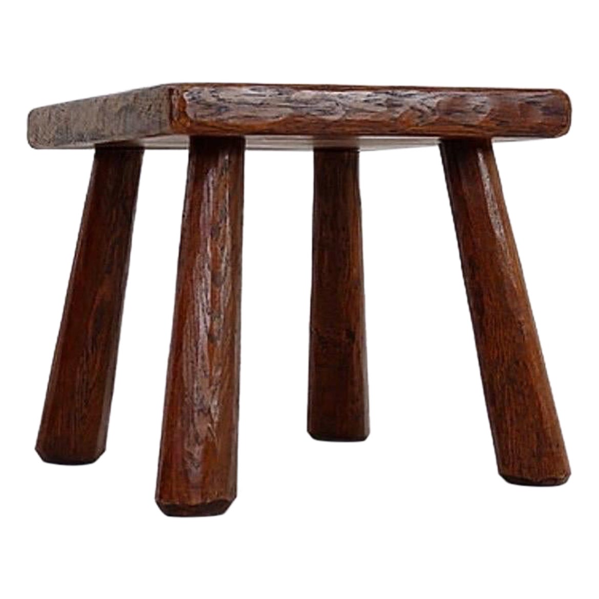 Vintage Brutalist Stool or Side table - 1960s