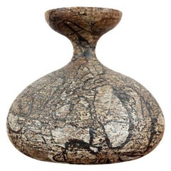 Vintage Brutalist Studio Pottery Mushroom Vase by Gerhard Liebenthron, 1970s