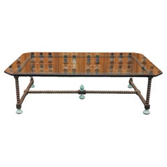 Vintage Brutalist Twisted Leg Metal Coffee Table