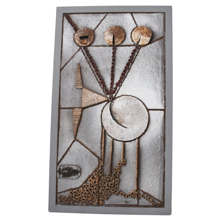 Vintage Brutalist Wall Mounted Artwork, 1970s at 1stDibs