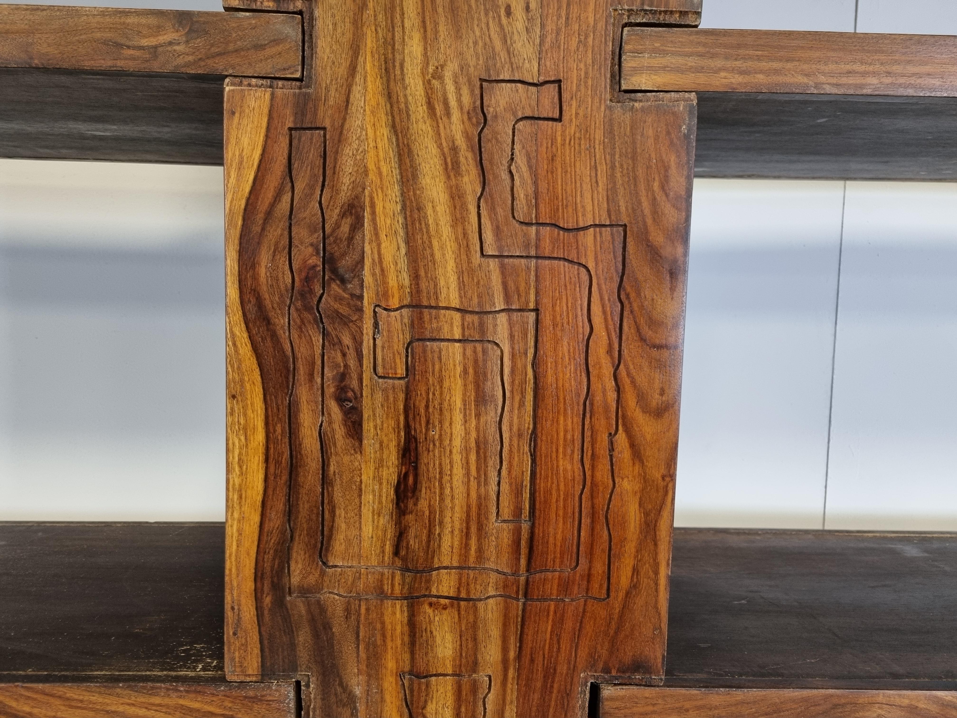 Vintage Brutalist Wall Unit, 1960s In Good Condition In Leuven, Vlaams Gewest
