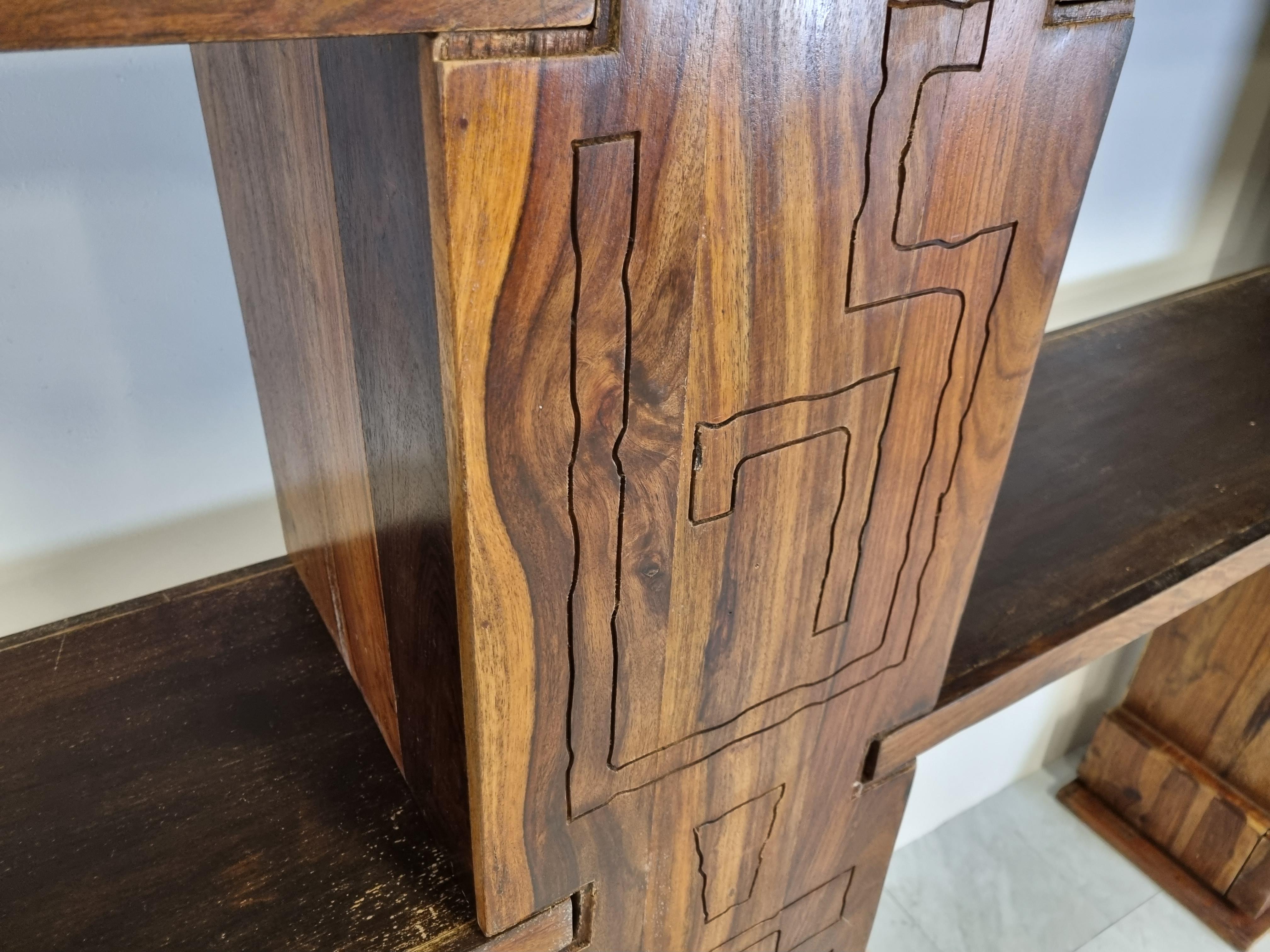 Vintage Brutalist Wall Unit, 1960s 2