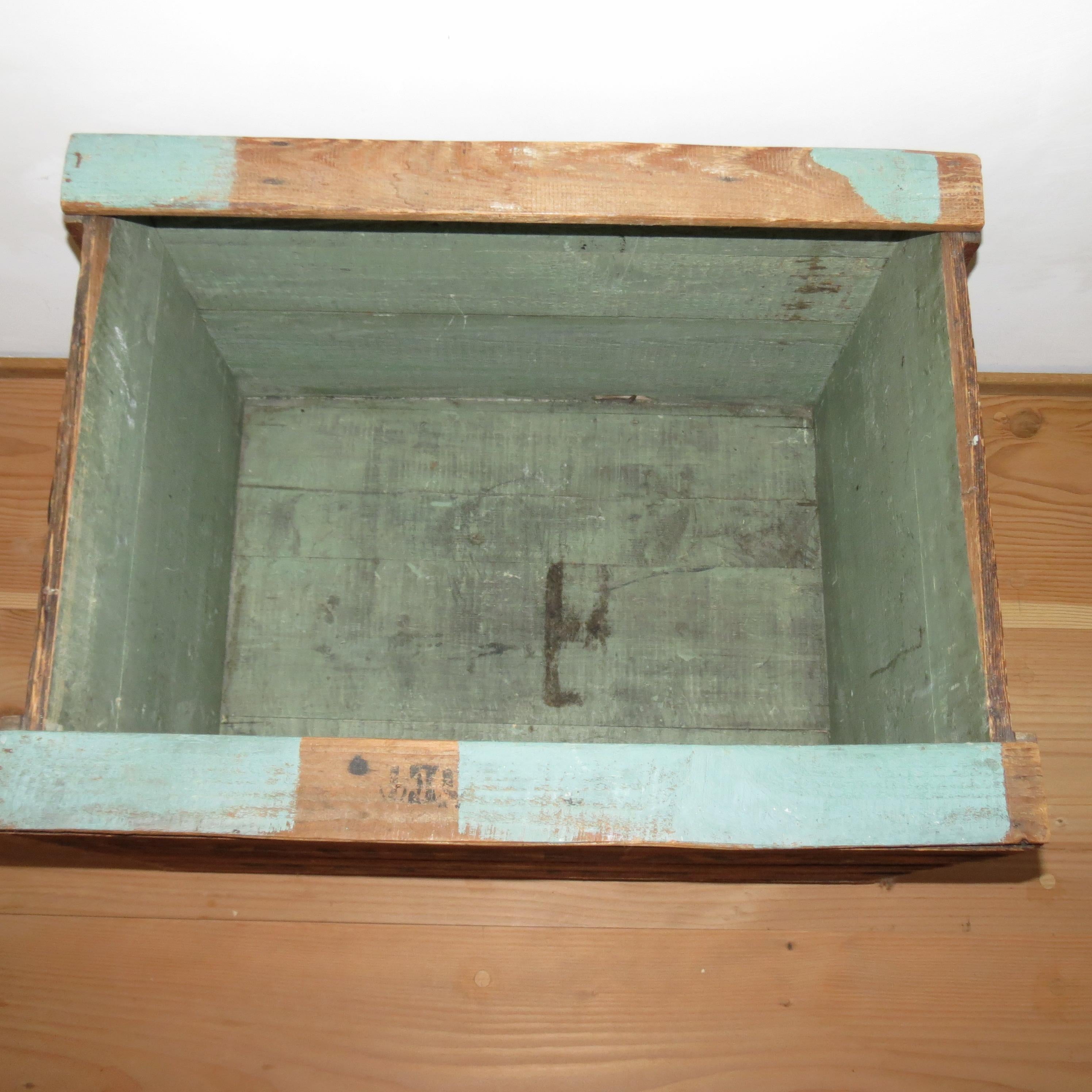 Vintage Bryant And May Matches Large Pine Wooden Industrial Storage Box, 1950s 6