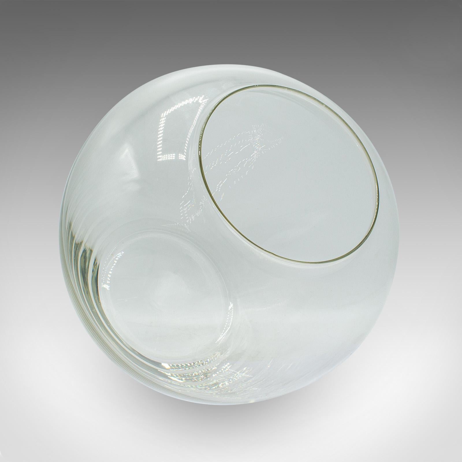 Servierschale in Blasenform, englisch, Glas, Fischschüssel, Pflanzgefäß, Mid-Century (20. Jahrhundert) im Angebot