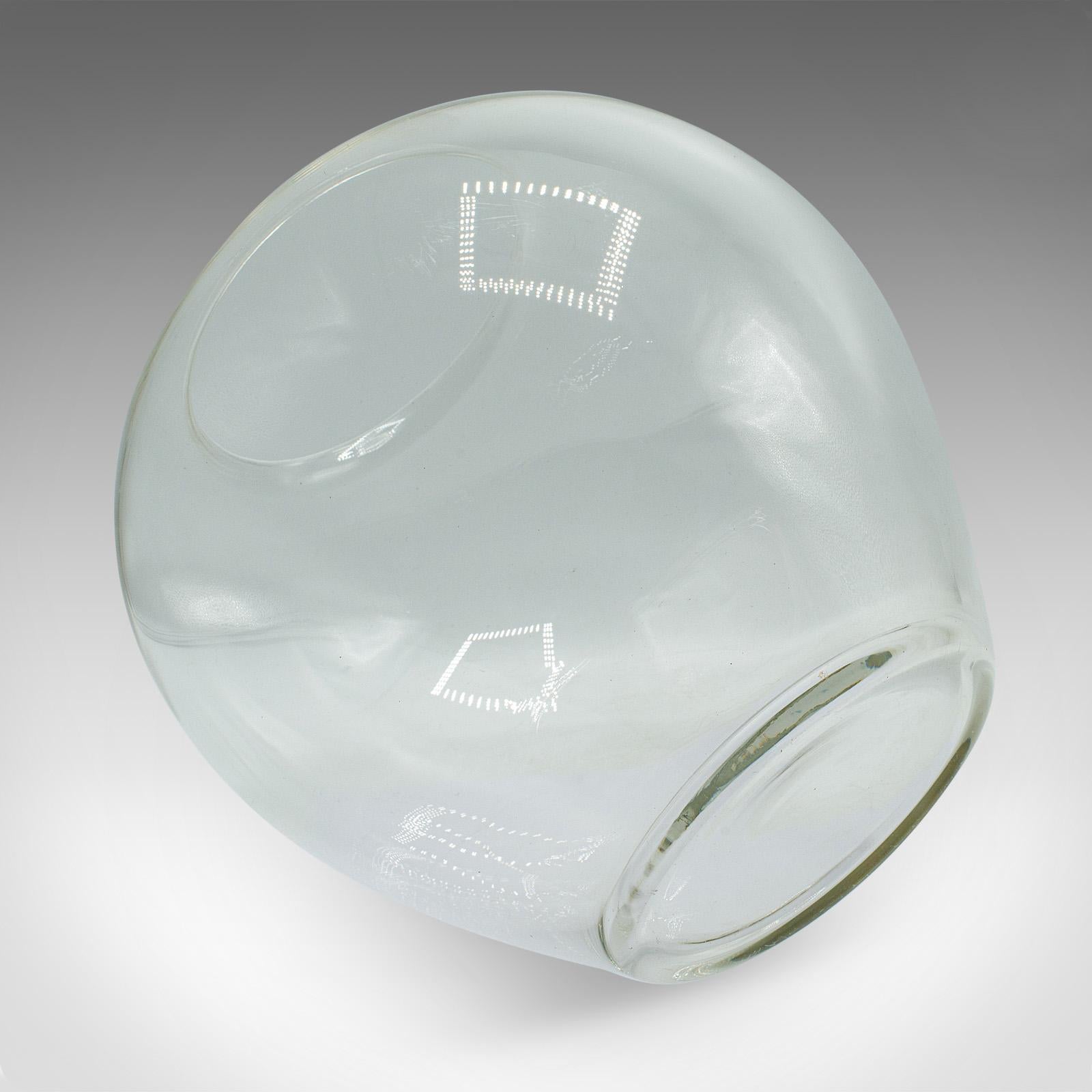 Servierschale in Blasenform, englisch, Glas, Fischschüssel, Pflanzgefäß, Mid-Century im Angebot 1