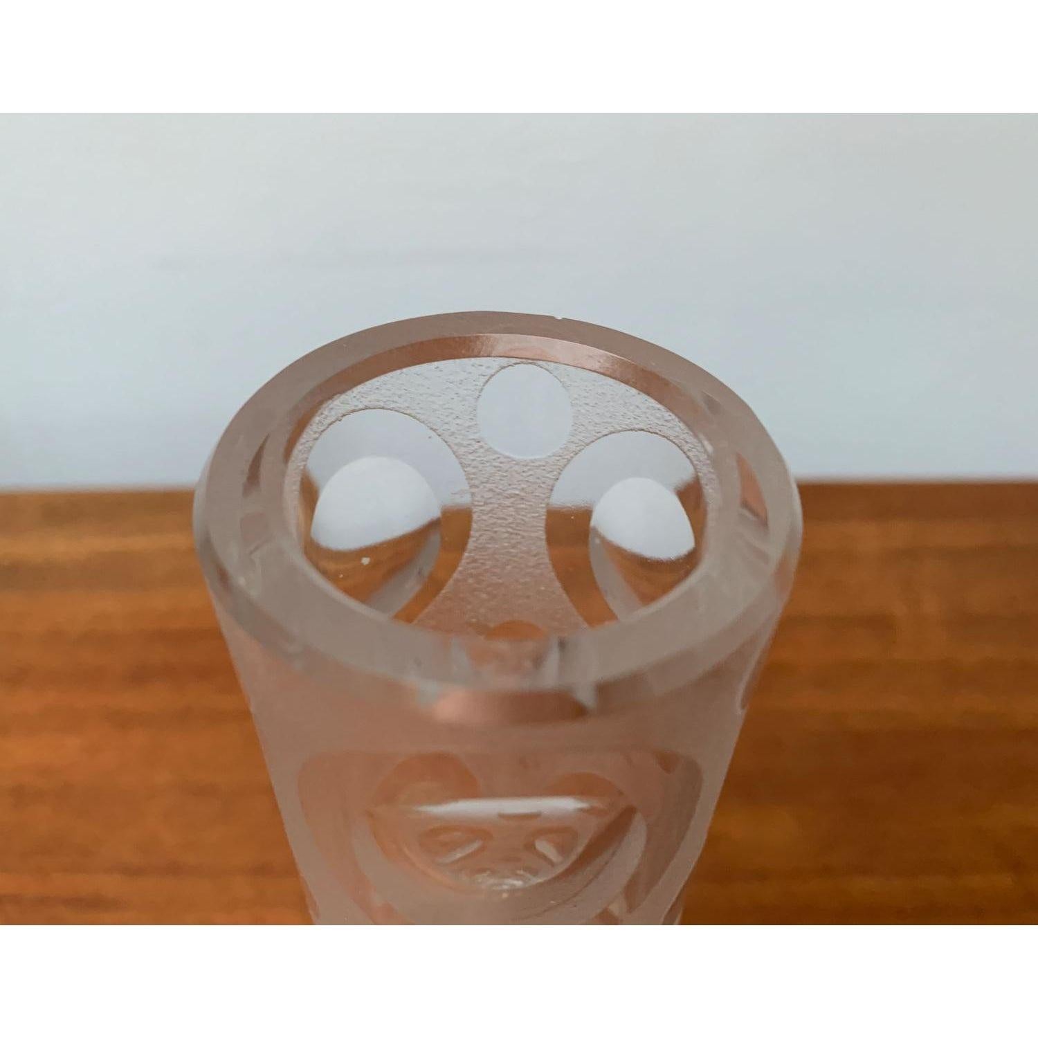 Vintage Bubble Glass Vase, 1970s For Sale at 1stDibs