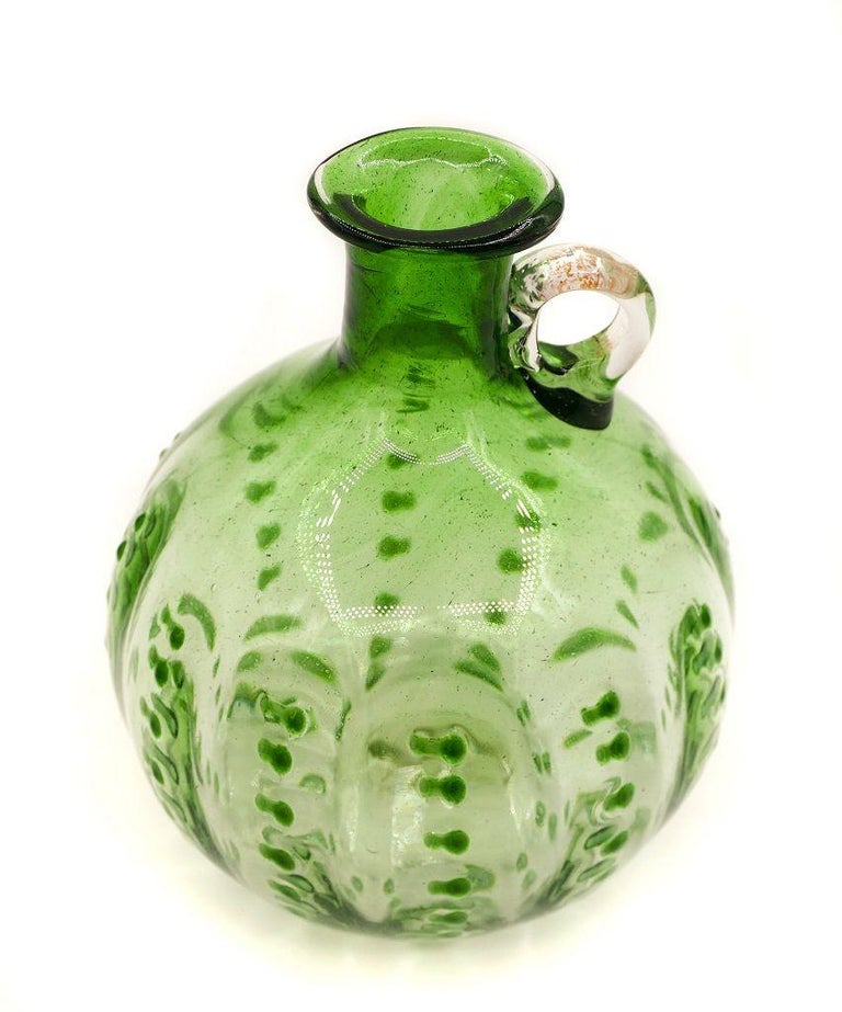 Vintage Bubble Green Vase, Germany, 1930s at 1stDibs