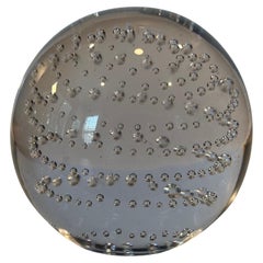 Papierbeschwerer „Bubbles“ aus Kunstglas im Vintage-Stil