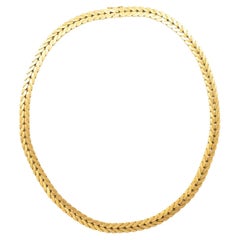 Vintage Buccellati 18 Karat Yellow Gold Collar Necklace Circa 1960